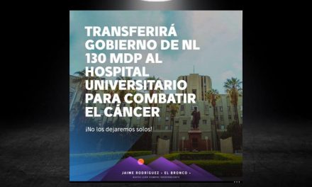 ANUNCIA JAIME RODRÍGUEZ CALDERÓN INVERSIÓN PARA ATENDER DE PACIENTES CON CÁNCER