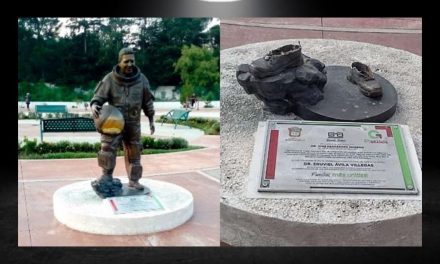 ¿COSAS QUE SÓLO PASAN EN MÉXICO?… ROBAN ESTATUA DE ASTRONAUTA