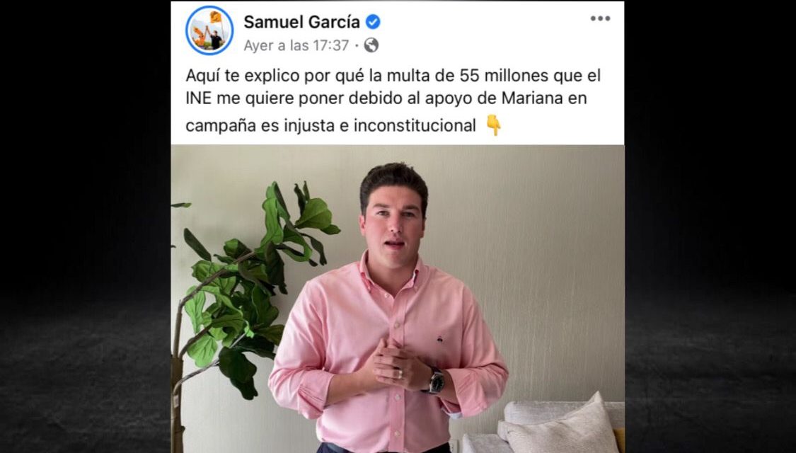 LLEVA SAMUEL GARCÍA A EXTREMOS DENUNCIA EN SU CONTRA, AFIRMA QUE EXISTE VIOLENCIA POLÍTICA CONTRA MARIANA<br>