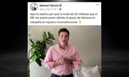 LLEVA SAMUEL GARCÍA A EXTREMOS DENUNCIA EN SU CONTRA, AFIRMA QUE EXISTE VIOLENCIA POLÍTICA CONTRA MARIANA<br>