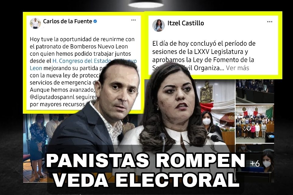 DIPUTADOS PANISTAS NO RESPETAN LA LEY NI A LOS ÓRGANOS ELECTORALES, SE PROMUEVEN AUNQUE HAY VEDA ELECTORAL