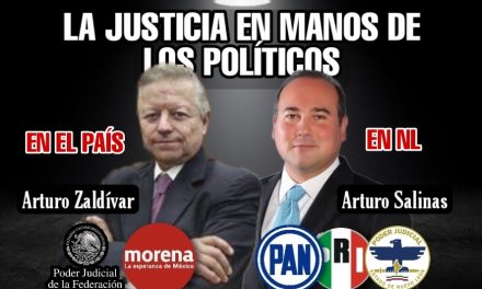 EL PODER JUDICIAL FEDERAL ES DEL Partido Morena Y EL PODER JUDICIAL EN NUEVO LEÓN ES DEL PRI Nuevo León Y DEL PAN Nuevo León ¡ESTAMOS JODIDOS! <br>¿Y DÓNDE ESTÁ EL PILOTO ( SAMUEL GARCIA)?