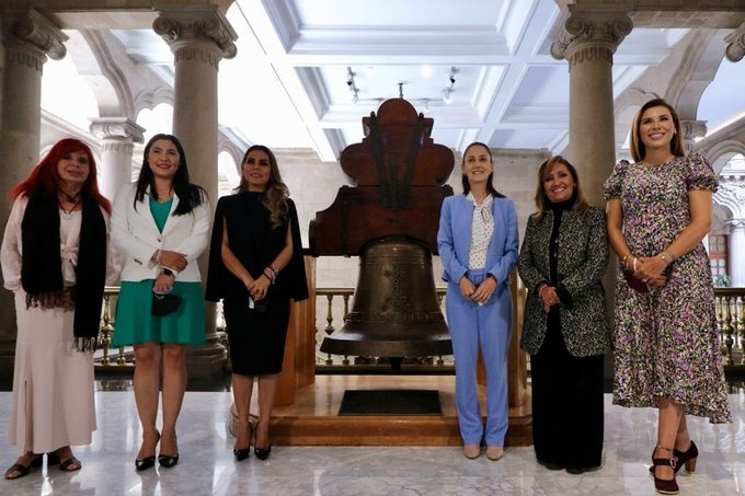 SE REÚNE SHEINBAUM CON PRÓXIMAS GOBERNADORAS DE MORENA EN LA CDMX <br>