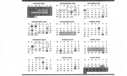 ¡YA TENEMOS CALENDARIO ESCOLAR CICLO 2021-2022!