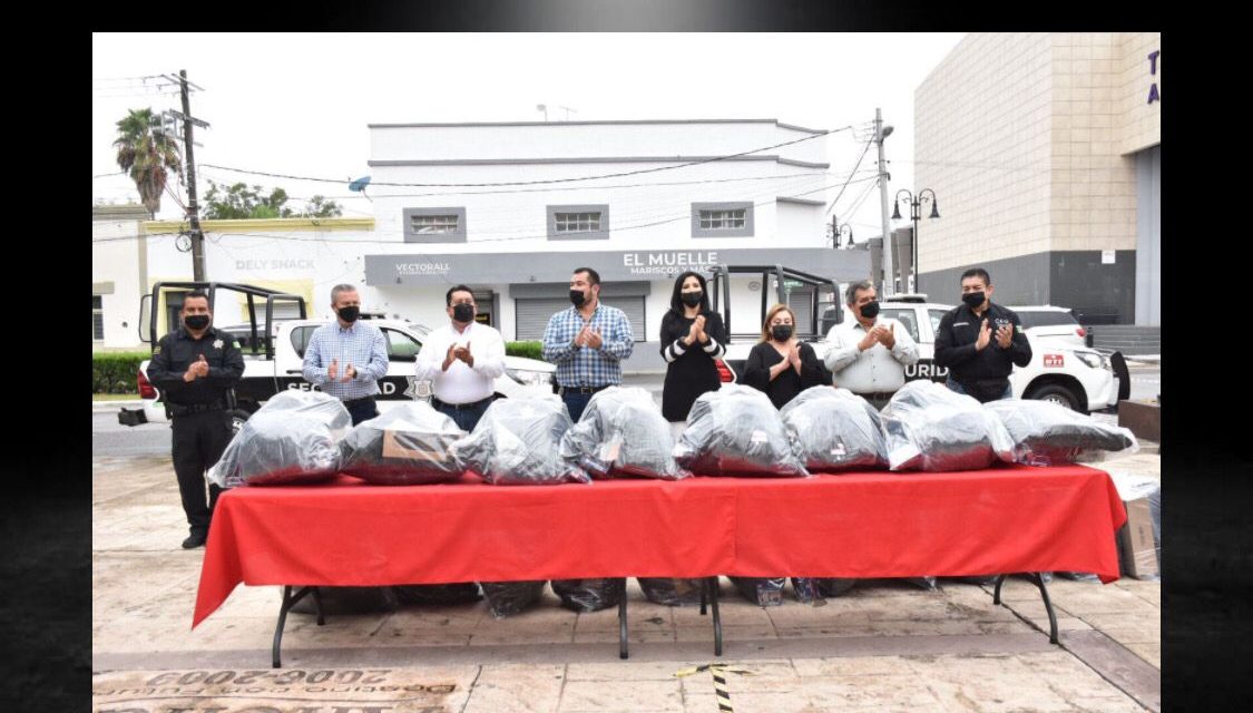 RECONOCEN EN ALLENDE LABOR DE SEGURIDAD PÚBLICA Y HACEN ENTREGA DE EQUIPAMIENTO