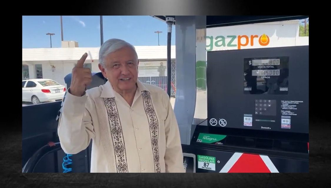 EL PRESIDENTE ANDRÉS MANUEL VISITÓ CD JUÁREZ DONDE AFIRMÓ LA CUARTA TRANSFORMACIÓN AVANZA DE MANERA PACÍFICA PARA MUESTRA, ¡NO HAY GASOLINAZO!