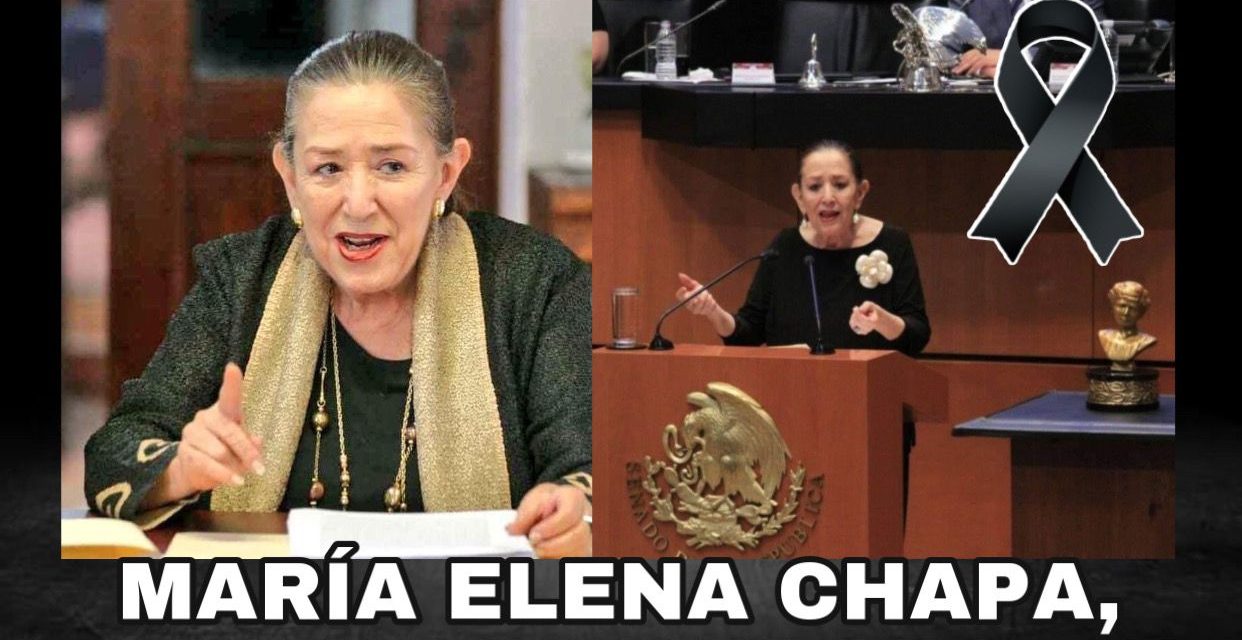 TRAS MUERTE DE MARÍA ELENA CHAPA, NO EXISTE ACTUALMENTE UNA MUJER QUE TENGA SU CAPACIDAD Y HONORABILIDAD PARA SUSTITUIRLA ¡IRREMPLAZABLE! <br>