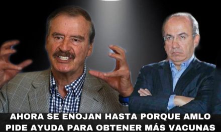 LA ENFERMEDAD DE VICENTE FOX Y FELIPE CALDERÓN CONTRA ANDRÉS MANUEL LÓPEZ OBRADOR, AHORA ESTÁN ENOJADOS PORQUE PIDIÓ VACUNAS A LOS NEOLIBERALES DE ESTADOS UNIDOS