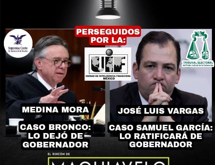 JOSÉ LUIS VARGAS DEL #TRIFE, REPETIRÍA LO QUE HIZO MEDINA MORA DE SCJN CON EL BRONCO, RESOLVER GUBERNATURA Y RENUNCIAR ¿SE REPETIRÁ LA HISTORIA ?<br>OYE SAMUEL GARCÍA ¿A QUÉ AMLO LE REZAS?