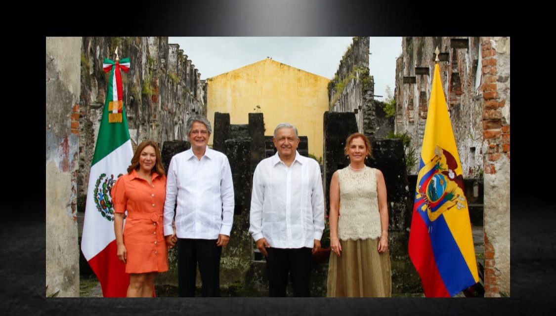 ANDRÉS MANUEL LÓPEZ OBRADOR CELEBRA JUNTO A PRESIDENTE DE ECUADOR CEREMONIA POR 200 AÑOS DEL TRATADO DE CÓRDOBA<br>