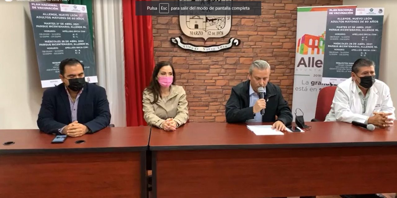 MUNICIPIO DE ALLENDE SE PREPARA PARA APLICACIÓN DE VACUNAS COVID