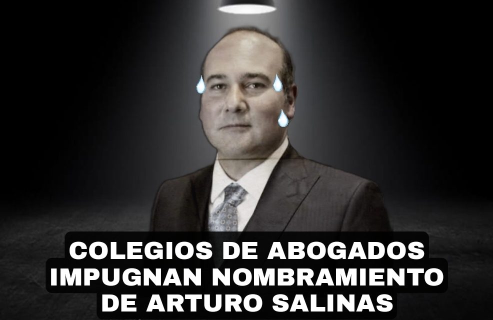 ES OFICIAL, COLEGIOS DE ABOGADOS IMPUGNAN NOMBRAMIENTO DE ARTURO SALINAS DEL PAN QUE FUE DESIGNADO PRESIDENTE DEL TRIBUNAL SUPERIOR DE JUSTICIA <br>