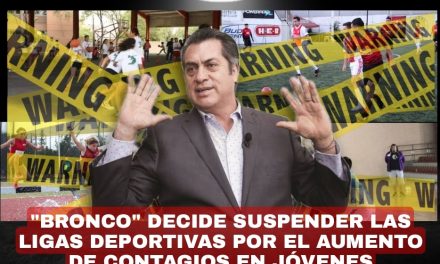 ESTÁ TAN GRAVE LA TERCERA OLA DEL CORONAVIRUS EN NUEVO LEÓN QUE Jaime Rodriguez Calderon, EL BRONCO YA SUSPENDIÓ LAS ACTIVIDADES  DEPORTIVAS DE LOS NIÑOS