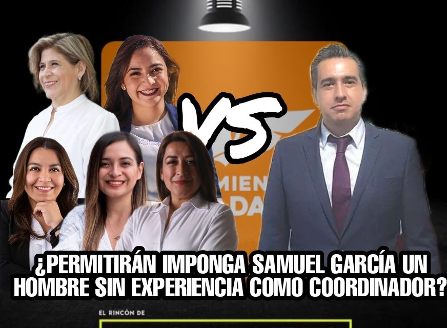 CON LA LLEGADA DE IRAÍS REYES COMO DIPUTADA LOCAL DE MOVIMIENTO CIUDADANO, SUMARÁN CINCO MUJERES EN BANCADA NARANJA Y AÚN ASÍ ¿PERMITIRÁN LES IMPONGA SAMUEL GARCÍA UN HOMBRE SIN EXPERIENCIA COMO COORDINADOR? ¿O DEFENDERÁN LA PARIDAD? ¡VEREMOS!