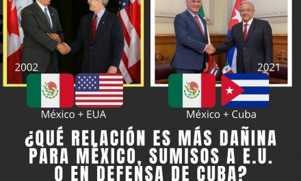 DE LA SUMISIÓN DE VICENTE FOX ANTE ESTADOS UNIDOS CON EL FAMOSO “COMES Y TE VAS” DEDICADO AL PRESIDENTE CUBANO, A LA PROTECCIÓN DE LÓPEZ OBRADOR A CUBA ¿QUÉ LE HACE MÁS DAÑO A MÉXICO?