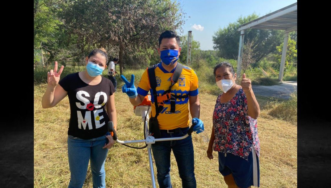 FÉLIX ROCHA SE PRESENTA EN JARDÍN EDUCATIVO PARA REALIZAR LIMPIEZA Y REHABILITAR EL PLANTEL