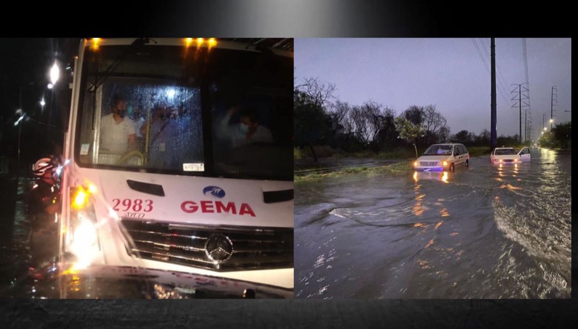 LLUVIA Y TORMENTA ELÉCTRICA SORPRENDIÓ A NUEVO LEÓN LA NOCHE DE AYER<br>