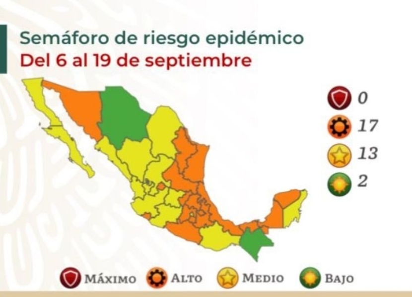 NUEVO LEÓN SE VUELVE A PINTAR NARANJA, PERO EN EL SEMÁFORO EPIDEMIOLOGICO