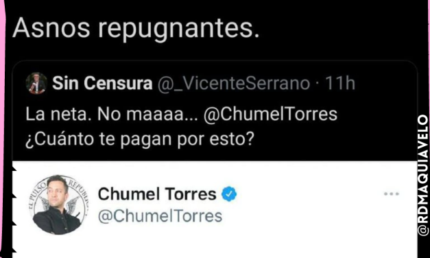 SE CALIENTAN LOS ANIMOS ENTRE CHUMEL TORRES Y VICENTE SERRANO