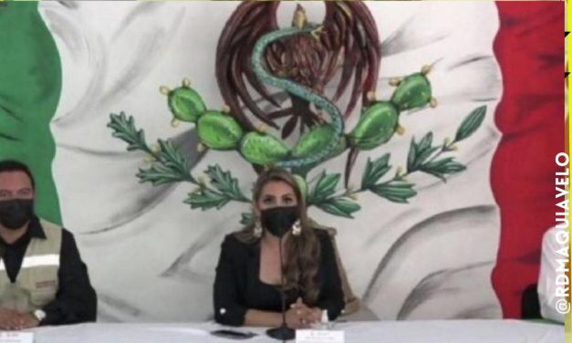 “SON PUROS CUENTOS DE POR AHÍ”, GOBERNADORA EVELYN SALGADO NIEGA QUE ALTERÓ EL DISEÑO DE LA BANDERA DE MÉXICO