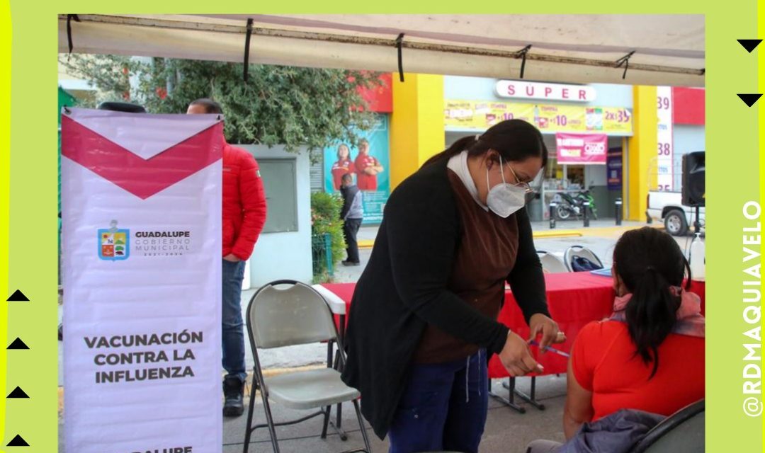 ¡NO HAY EXCUSAS EN GUADALUPE!…. VACUNAS CONTRA LA INFLUENZA SE APLICAN HASTA EN LOS MERCADITOS CON EL FIN DE QUE TODOS ESTÉN PROTEGIDOS