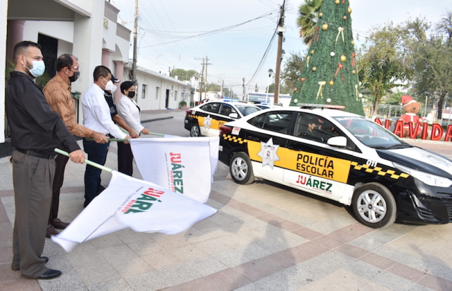 REFUERZAN EN JUÁREZ POLICÍA ESCOLAR EN LOS PLANTELES EDUCATIVOS