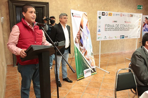 AL MENOS 30 INSTITUCIONES EDUCATIVAS TIENEN CONVENIO CON EL MUNICIPIO DE JUÁREZ PARA BRINDAR BECAS