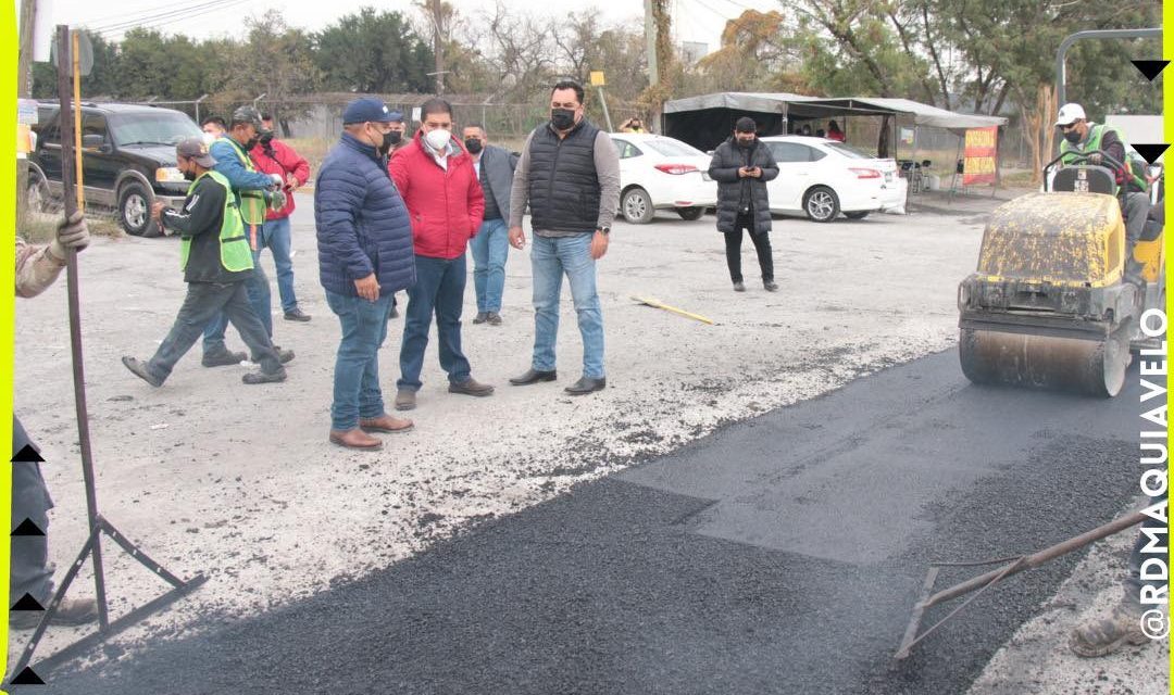 ATIENDE PACO TREVIÑO DEMANDAS DE LOS JUARENSES Y REPARA VIALIDADES DAÑADAS EN SU MUNICIPIO