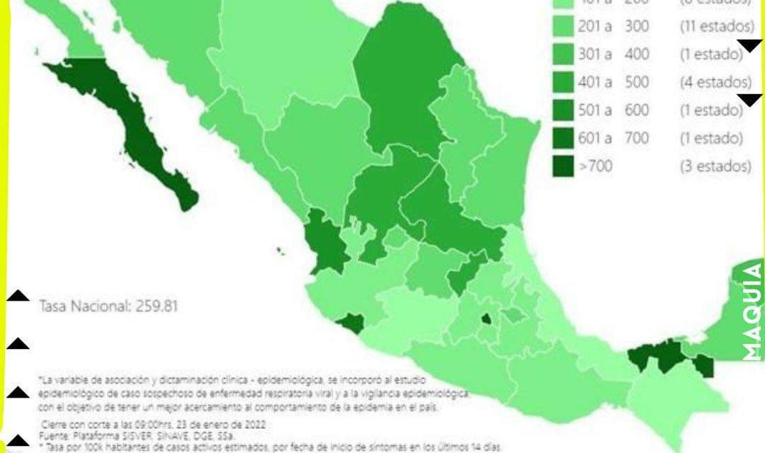 AUMENTAN CONTAGIOS EN MÉXICO POR COVID-19