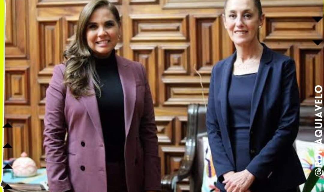 LA PRESIDENTA, CLAUDIA SHEINBAUM DA RESPALDO A MARA LEZAMA, CANDIDATA A LA GUBERNATURA DE QUINTANA ROO