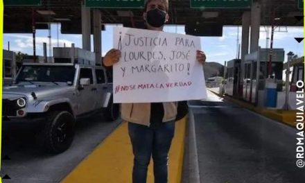 ENTRE REPORTEROS Y PERIODISTAS DAN INCIO A PROTESTAS TRAS ASESINATO DE LOURDES MALDONADO