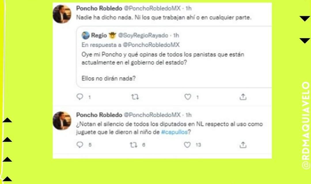 UNA VEZ MÁS, PONCHO ROBLEDO, EL ETERNO PERDERDOR DE GUADALUPE QUIERE LLAMAR LA ATENCIÓN