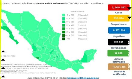 ACTUALIZACIÓN DE LOS CASOS COVID EN MÉXICO