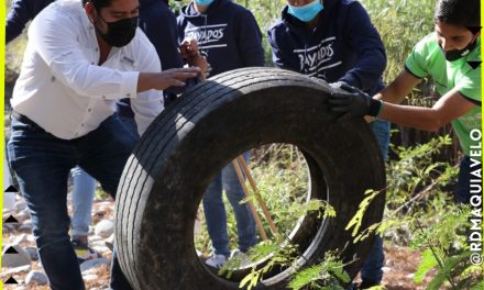 EN GUADALUPE LOS RAYADOS JUNTO CON EL MUNICIPIO LE SACAN “BRILLO” AL RÍO LA SILLA