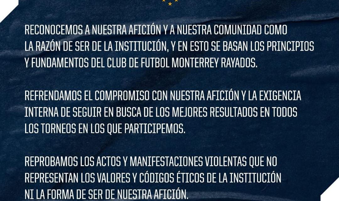 RAYADOS SALE A DAR UN COMUNICADO SOBRE LOS SUCESOS DE AYER EN EL BARRIAL