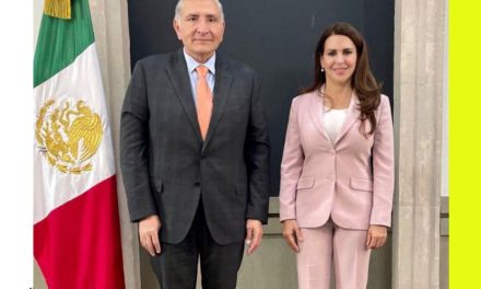 ADÁN LÓPEZ TITULAR DE SEGOB SE REÚNE CON CAROLINA VIGGIANO QUIÉN BUSCARÁ LA GUBERNATURA DE HIDALGO