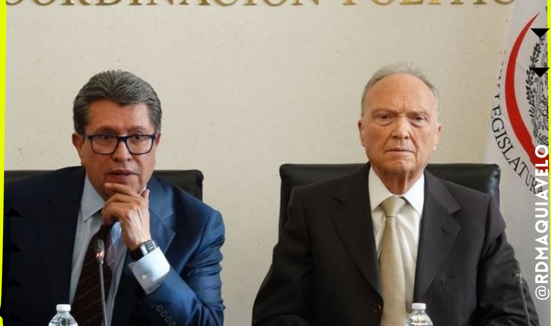 MONREAL Y GERTZ MANERO POSAN PARA LA FOTO EN COMPARECENCIA DEL FISCAL