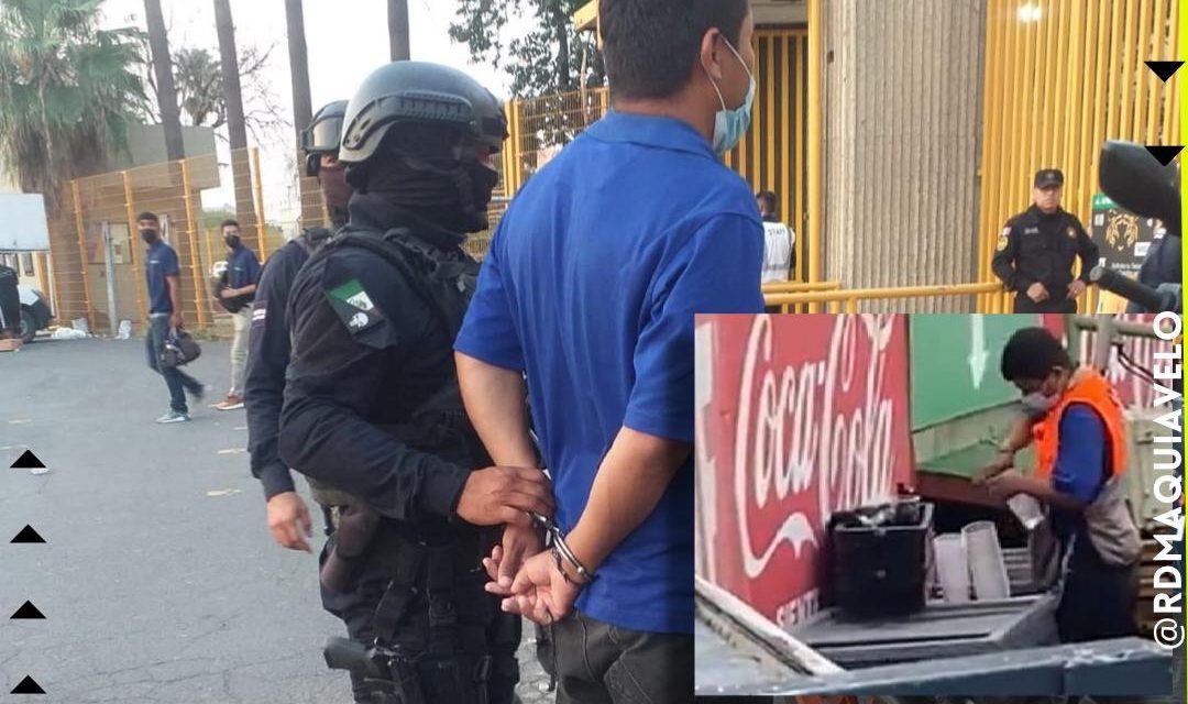 LO CACHAN POR MAÑOSO EN EL ESTADIO UNIVERSITARIO