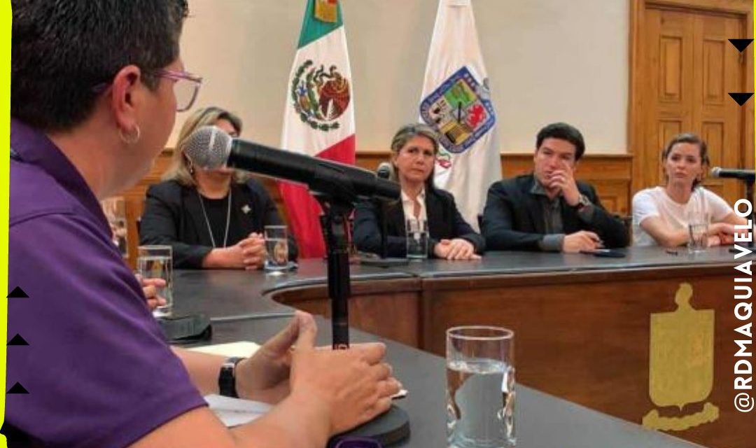 FEMINISTAS SE REÚNEN CON EL GOBERNADOR SAMUEL GARCÍA PARA SOLICITAR QUE LOS POLICÍAS NO INTERVENGAN EN LA MARCHA POR DEBANHI