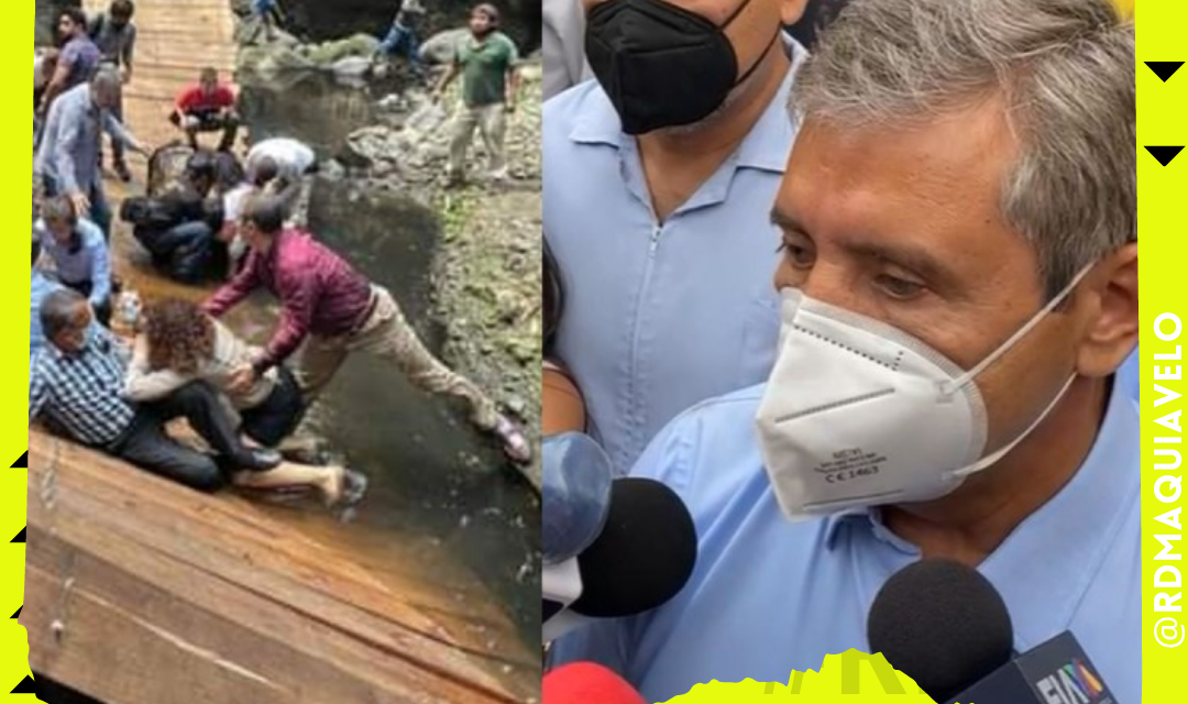 ALCALDE DE CUERNAVACA ECHA CULPAS A QUIEN SALTÓ POR “IMPRUDENTE” EN PUENTE COLGANTE QUE COLAPSÓ