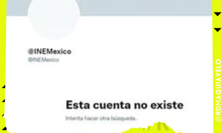 LA PÁGINA DE TWITTER DEL INE FUE BLOQUEADA EN PLENA JORNADA ELECTORAL