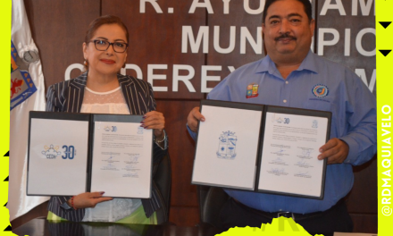 COSME LEAL FIRMA CONVENIO CON LA COMISIÓN ESTATAL DE DERECHOS HUMANOS, QUIERE UN MUNICIPIO MÁS JUSTO