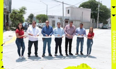 EL PRI EN JUAREZ MÁS UNIDO QUE NUNCA CON HERIBERTO TREVIÑO, JULIO CANTU, PACO TREVIÑO Y EL PRESIDENTE TRICOLOR JOSÉ LUIS GARZA, INAGURAN REHABILITACIÓN DE PAVIMENTOS