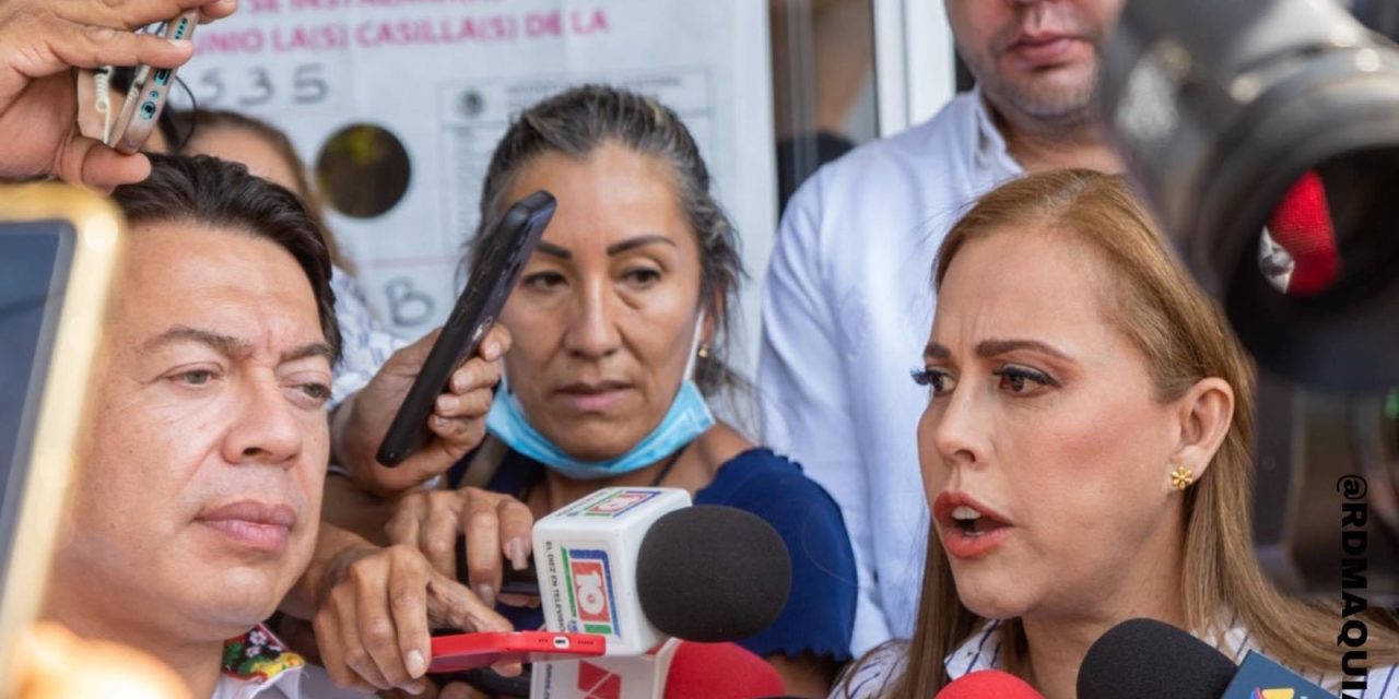 MARINA VITELA EMITE SU VOTO, PIDE A LA CIUDADANÍA A PARTICIPAR EN LAS VOTACIONES