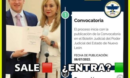 SALE CONVOCATORIA PARA ELEGIR A MAGISTRADO O MAGISTRADA QUE SUPLIRÁ A GRACIELA BUCHANAN