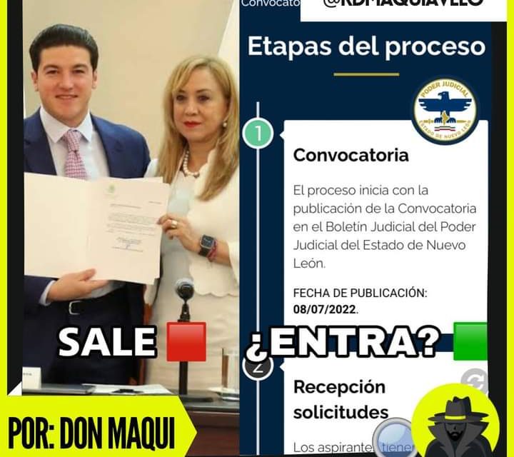 SALE CONVOCATORIA PARA ELEGIR A MAGISTRADO O MAGISTRADA QUE SUPLIRÁ A GRACIELA BUCHANAN