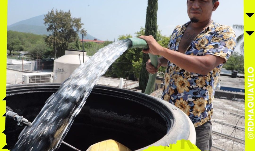 REFUERZAN APOYO CON PIPAS DE AGUA EN ALLENDE