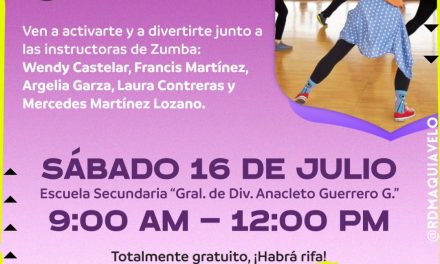 ALCALDE, DAVID SÁNCHEZ, REALIZARÁ “ZUMBA” PÚBLICA EN GENERAL TERÁN