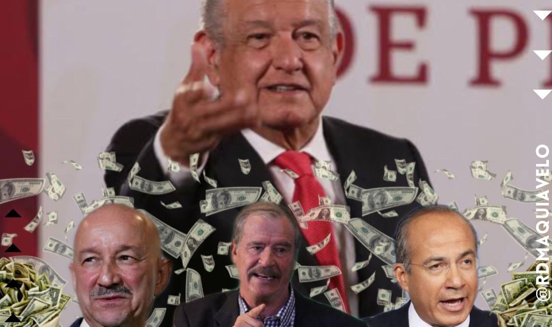 REVELA AMLO “JUGOSAS” PENSIONES QUE RECIBEN EXPRESIDENTES DE MÉXICO