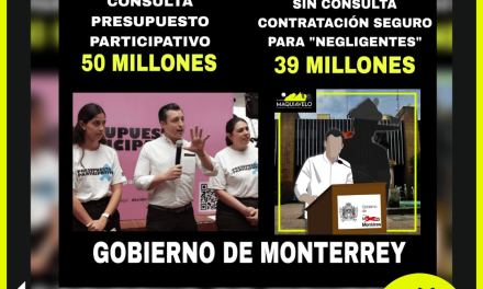 LAS INCONGRUENCIAS Y CORRUPTELAS DE COLOSIO: PONE A CONSULTA GASTAR 50 MILLONES EN PRESUPUESTO PARTICIPATIVO, PERO CONTRATA POR 39 MILLONES Y SIN CONSULTAR UN SEGURO PARA ÉL Y SUS FUNCIONARIOS ¿Y LA OPOSICIÓN?